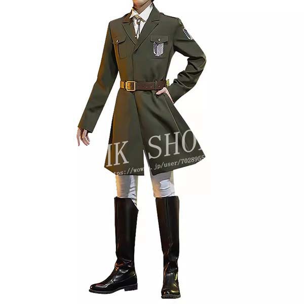 送料無料 進撃の巨人 風 エレン？イェーガー コスプレ調査兵団